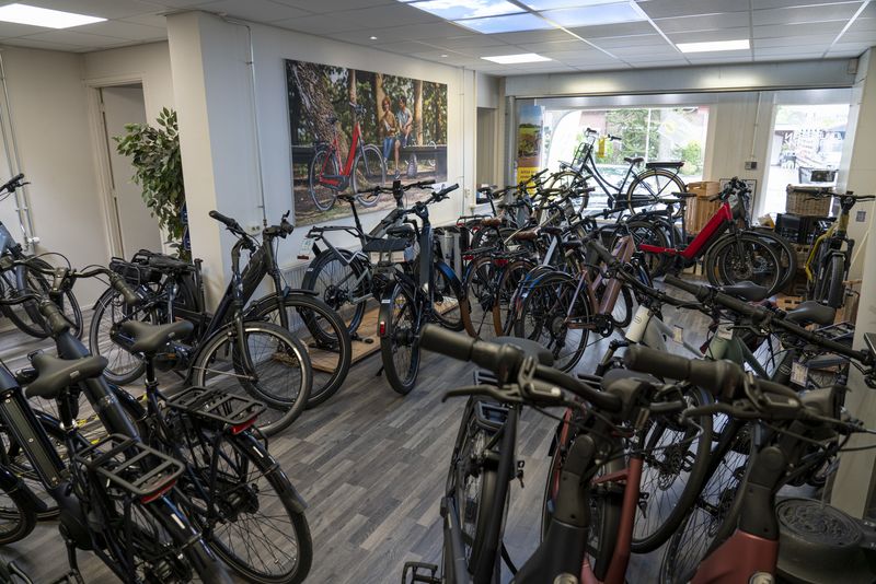 Fietsen vanuit de winkel hoek 1