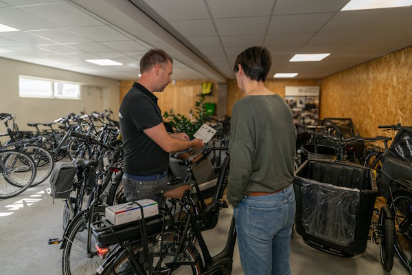 Een service bij het kopen van een fiets die wij kunnen bieden: Haal- en brengservice